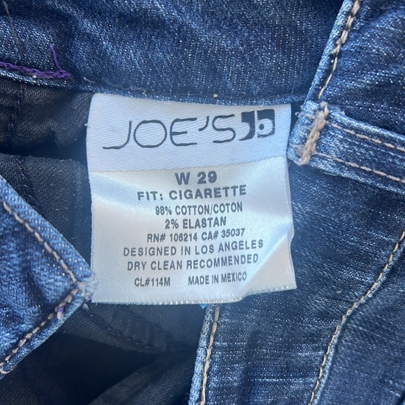 Joe’s Jeans. Fit: Cigarette, Color: Tessa, Women’s Size 29 - Picture 11 of 13